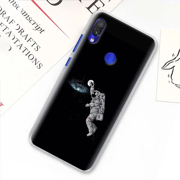 Черный чехол для Xiaomi mi A3 A1 A2 8 Lite 9T CC9E Play Red mi K20 Pro 7A Note 7 7S твердый прозрачный чехол - Цвет: 06