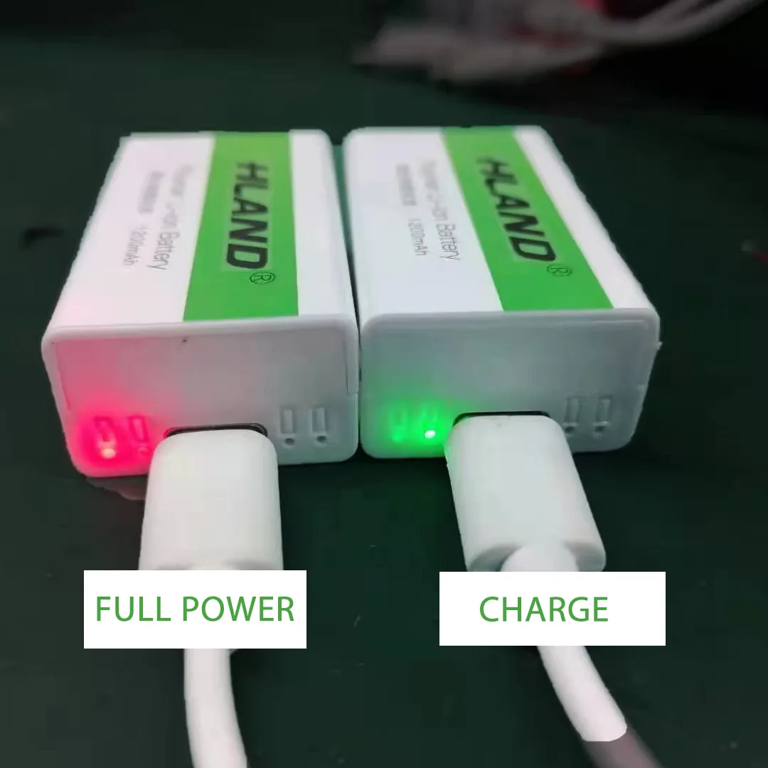 2021 new USB cycle charging battery 9V 1200mAH is suitable for camera and other series of electronic products+USB cable | Электроника