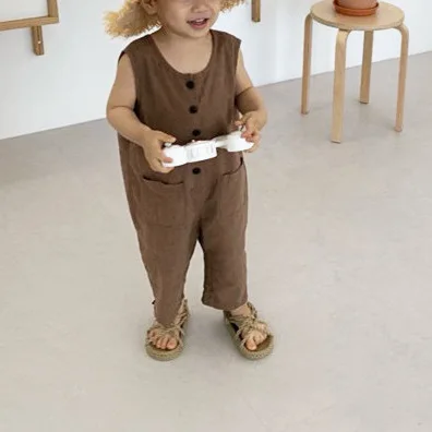 Корейский стиль летняя одежда для мальчиков и девочек милые маленькие штаны на