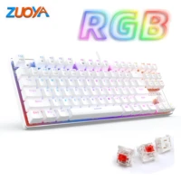 zuoya mechanical keyboard rgb mix backlit wired usb gaming keyboard anti ghosting for gamer pc laptop blue red black switch