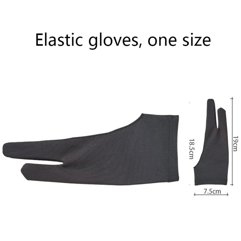 

Anti-Fouling Artist Glove For Drawing 2 Finger Painting Digital Tablet Writing