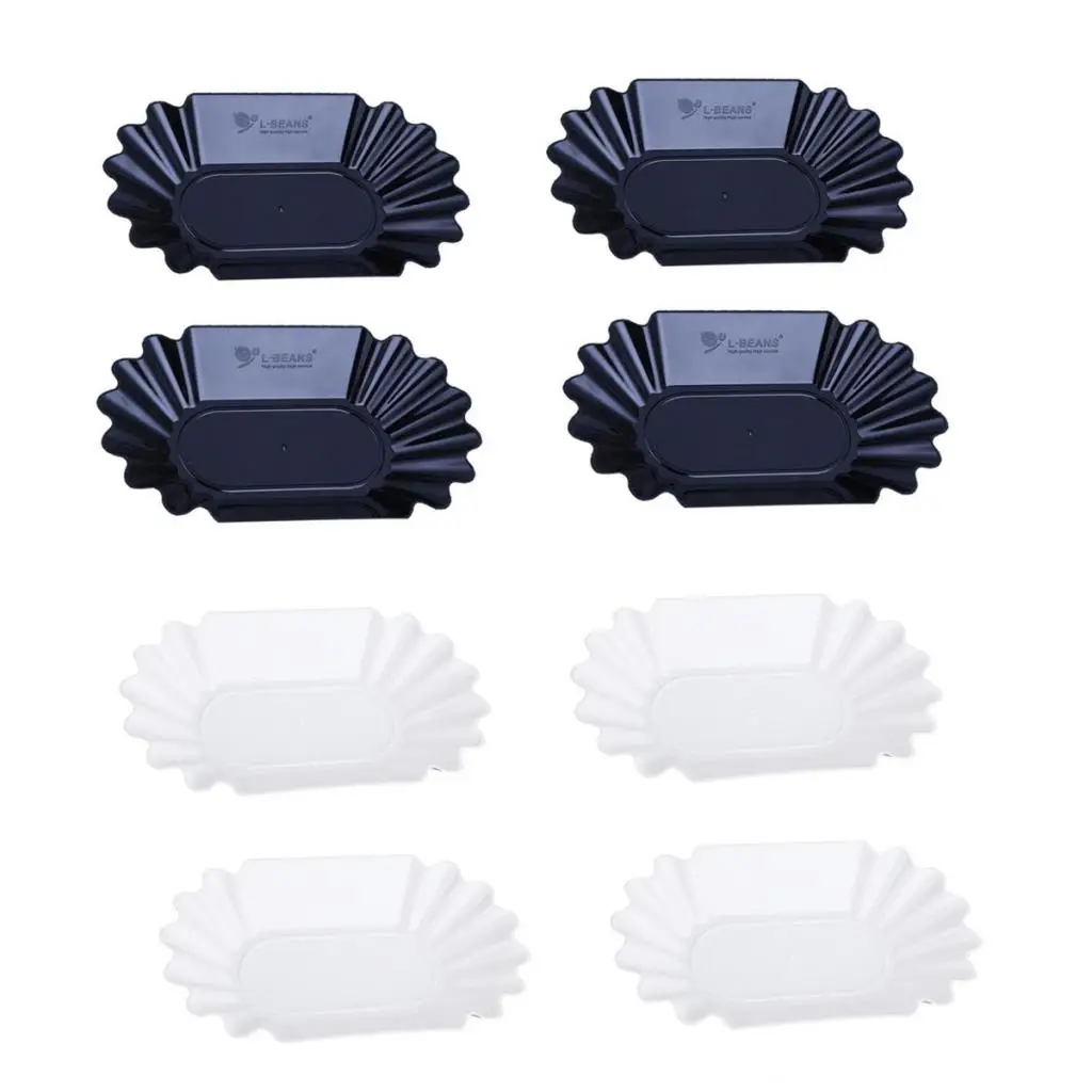 8 шт. овальный пластиковый поднос для зеленых и жареных кофейных зерен|Чайные