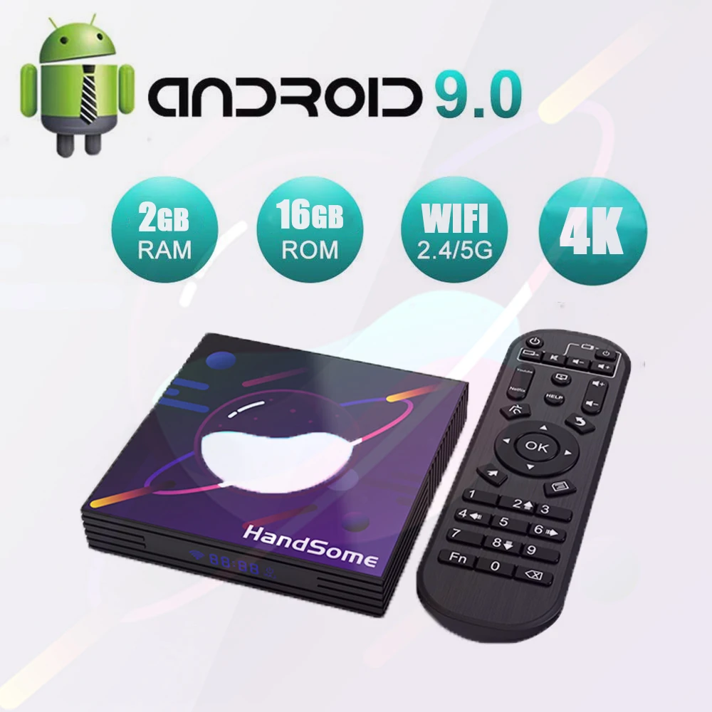 2G 16G A95X R3 медиаплеер Android 9,0 4GB ram 64GB 32GB 4K Smart tv Box RK3318 2,4G/5 GHz Wifi USB3.0 Google Play Netflix Youtube - Цвет: 2G 16G