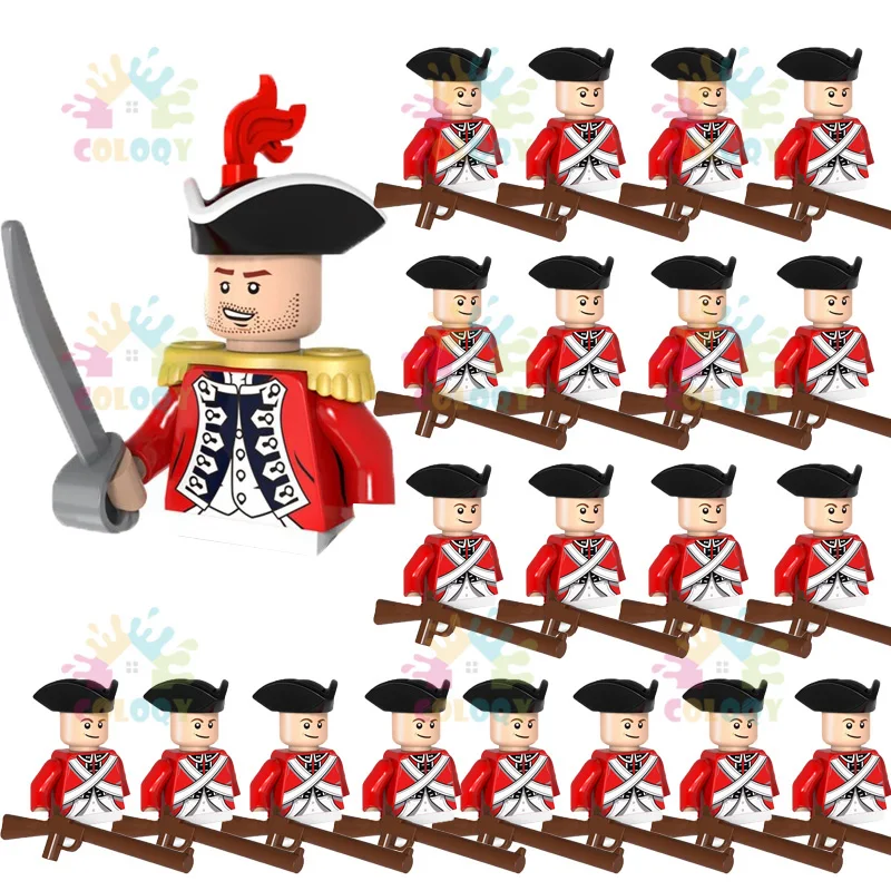 COLOYQ WW2 военный Императорский флот солдат строительные блоки красные синие