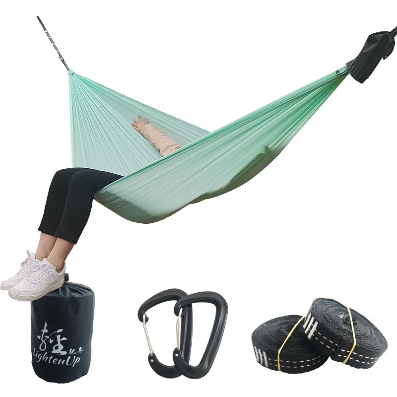 Горячая Распродажа в 2021 Гамак Одноместный и двойной гамак для кемпинга на