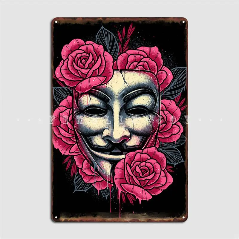 

Let The Revolution Bloom Metal Plaque Poster Cinema Garage Wall Decor Home Designing Tin Sign Posters