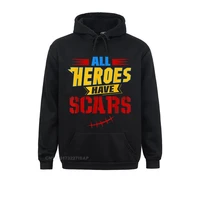 post surgery men men tshirt all heroes have scars hoodie student sweatshirts customized hoodies new fashion fashionable