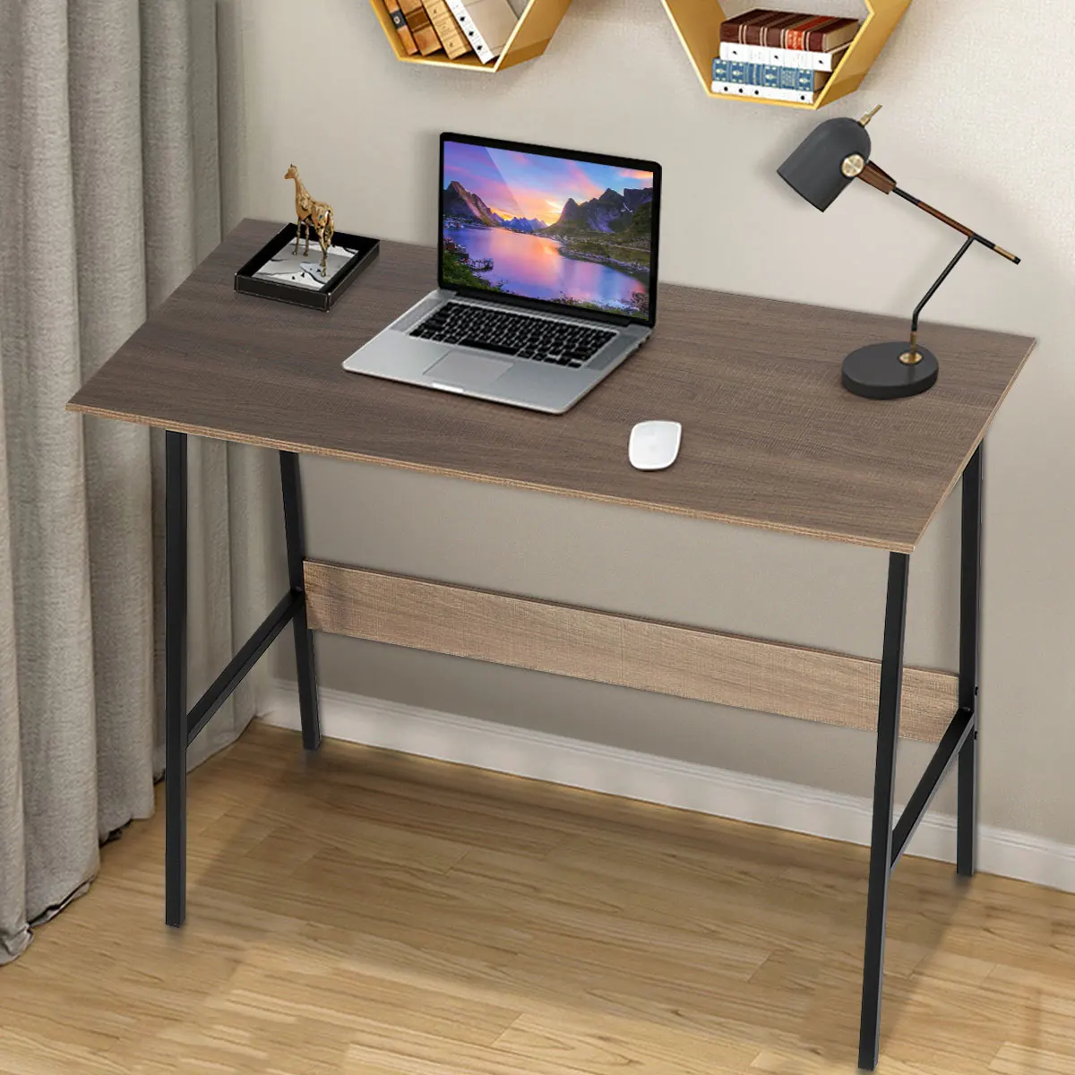 Modern Style Simple Computer Desk Office Economical Work Study Table Laptop Stand Workstation Home Furniture MDF 100x48x75cm