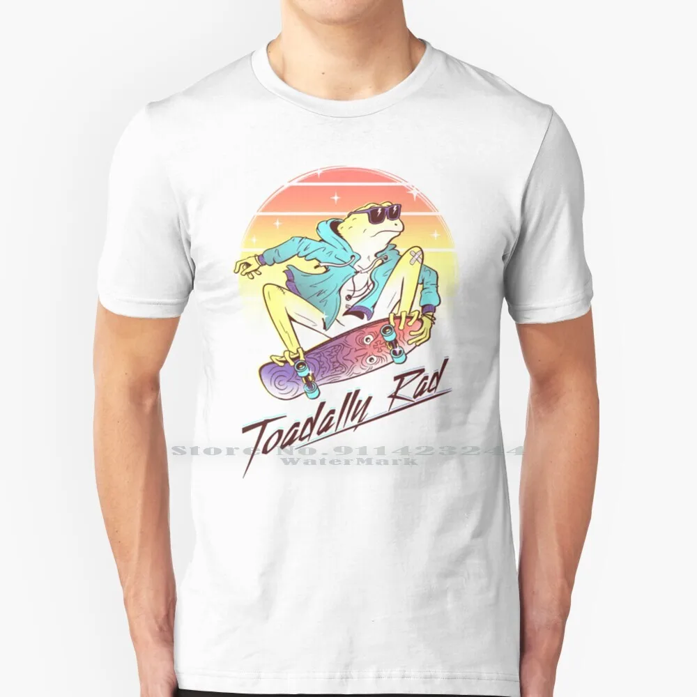 

Toadally Rad футболка 100% чистый хлопок Лягушка Жаба Животные Ретро Винтаж 1950-х 80-х годов слоган Puns Punny пародия