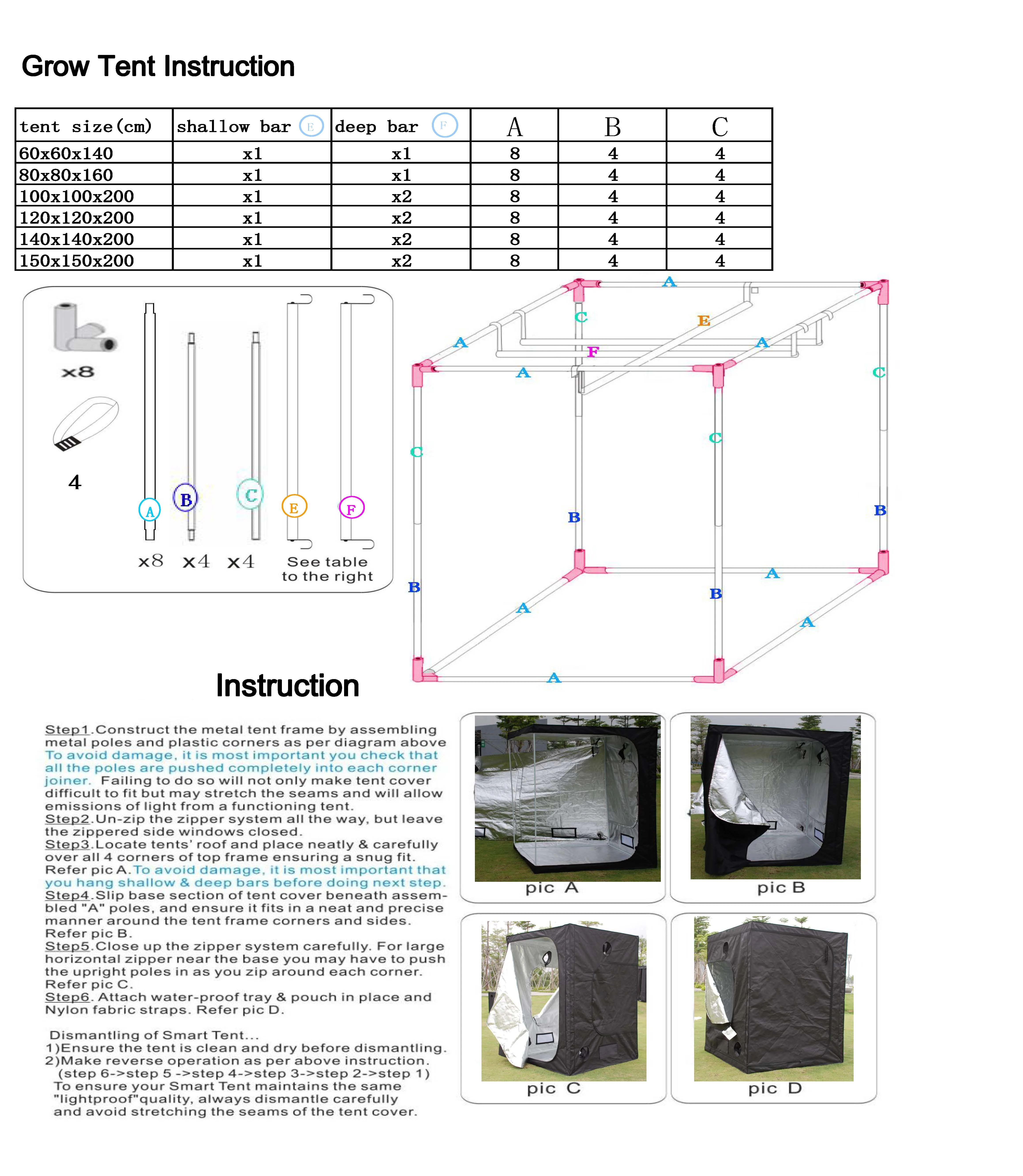 Led Grow Lighting Крытая гидропоника, шатер для выращивания, Гроу-рум для коробка для выращивания растений, светоотражающий майлар нетоксичный садовый Теплицы 60/80/100