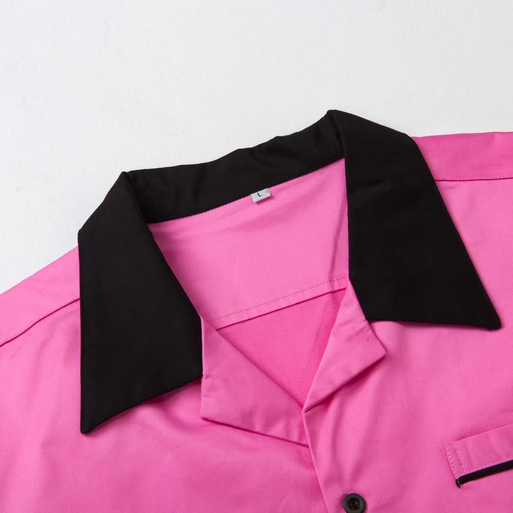 

2021 New Design of Men's Shirt with Lapel, Short Sleeve and Single Pocket