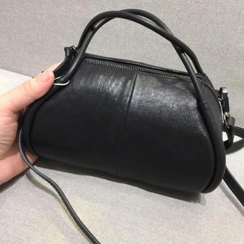 Классические Наплечные сумки из натуральной кожи 100% кожаная женская сумка через