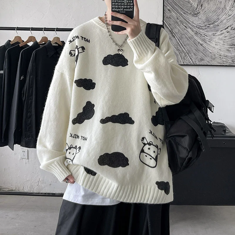 

Свитер женский трикотажный в Корейском стиле, с надписью