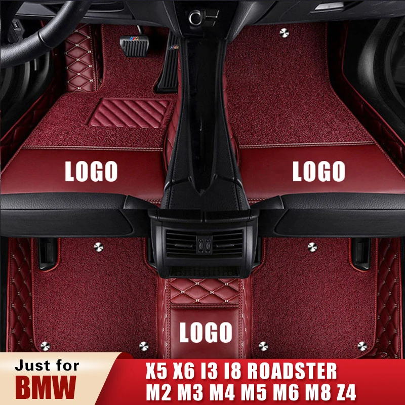 Автомобильные напольные коврики для BMW X5 X6 I3 I8 Roadster M2 M3 M4 M5 M6 Gran Coupe M8 Z4 купе родстер