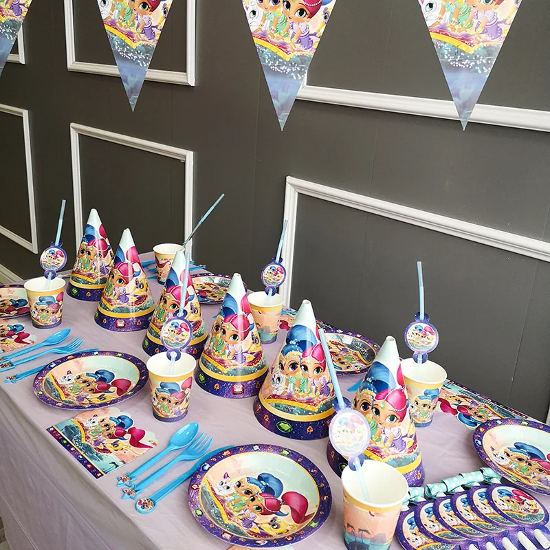 Блестящие декоративные салфетки для детской вечеринки в честь Дня Рождения | Дом