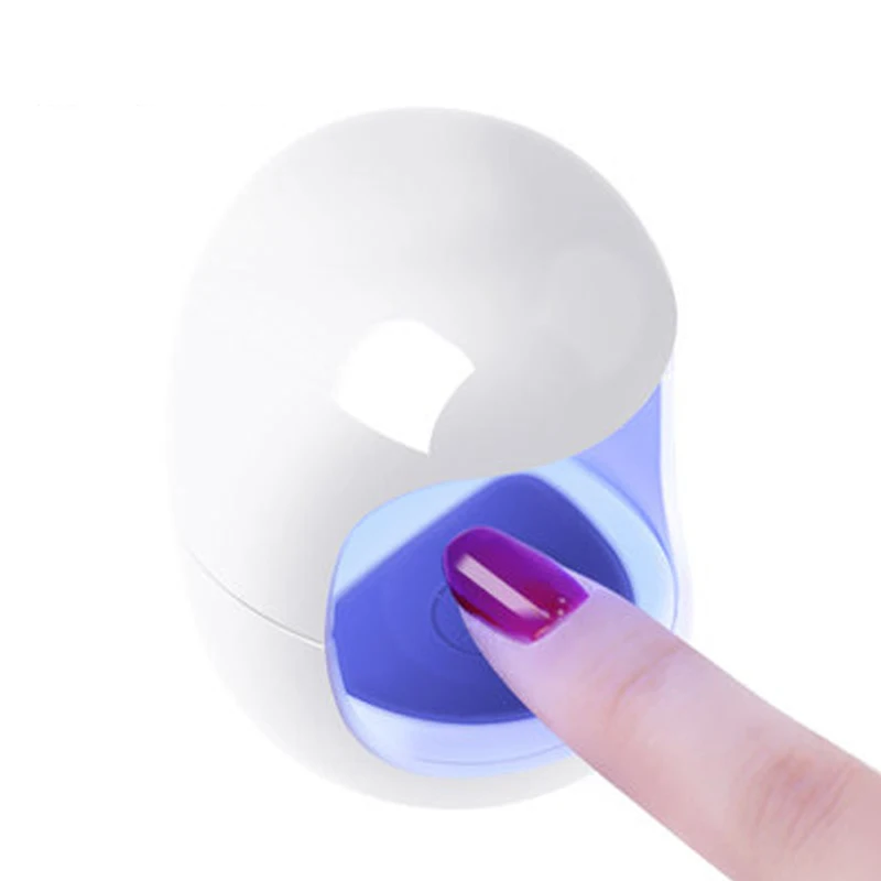 

Mini UV LED Lamp Nail Dryer Nail Art Manicure Tools Pink Egg Shape Design 30S Fast Drying Curing Light for Gel Polish 3W USB