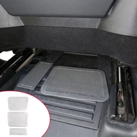 3 pcs car seat under the air outlet dust protection cover sticker stainless steel for land rover defender 110 20 22 accessories