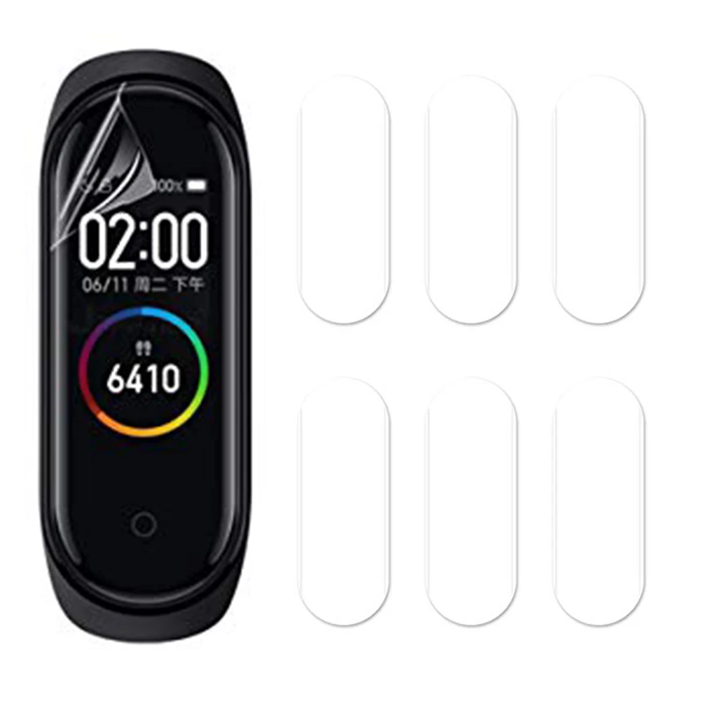 6 шт устойчивый к царапинам смарт браслет из ТПУ наручные часы модный циферблат