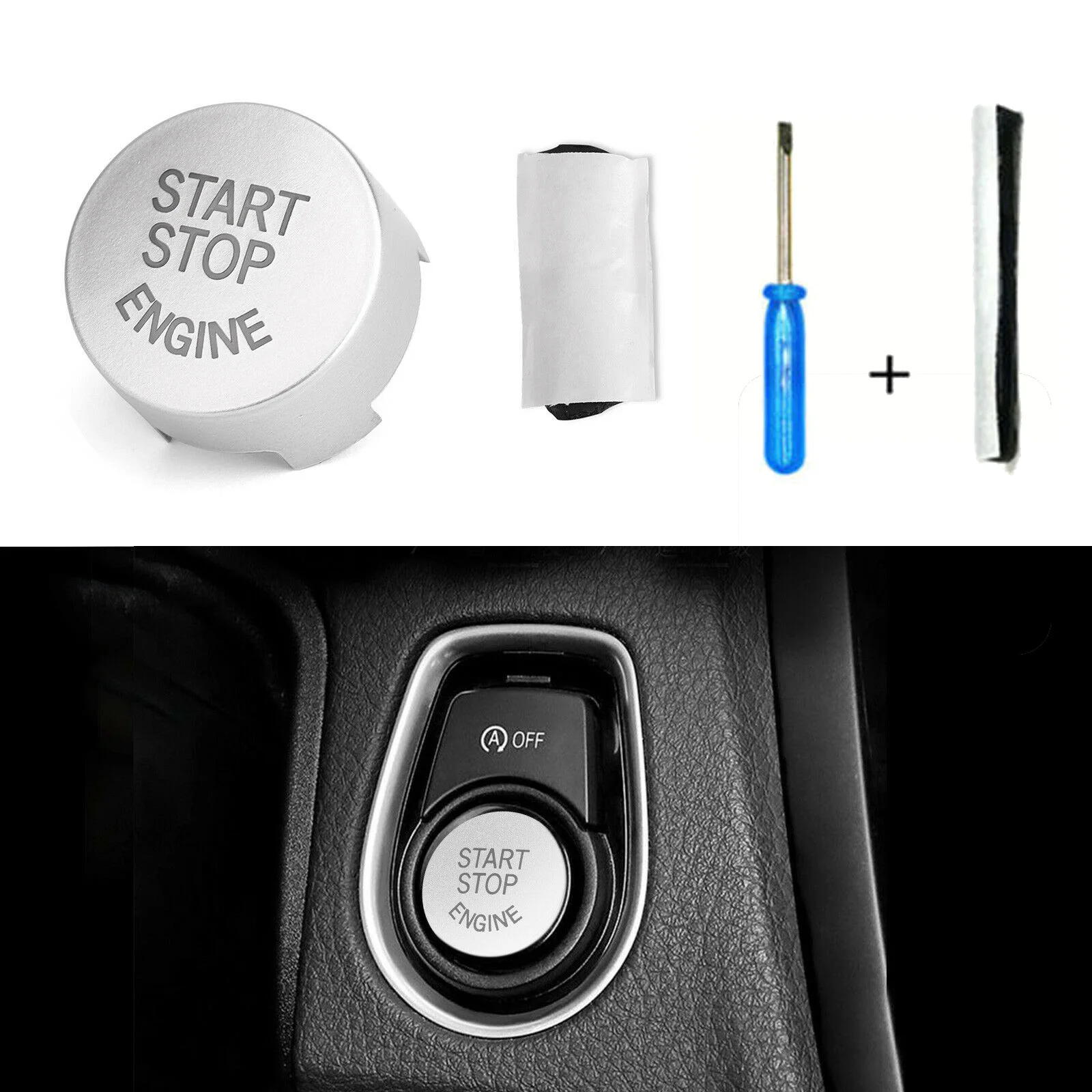 Для автомобиля BMW F20 F30 F10 F01 F25 F26 крышка кнопки двигателя ржавчины аксессуары для
