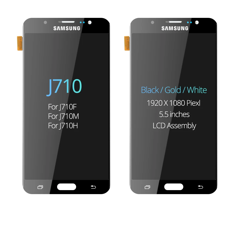 Для samsung Galaxy J710 ЖК дисплей сенсорный экран j7 2017 дигитайзер яркость регулируемая