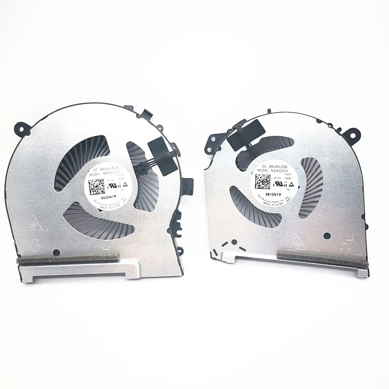 Computer Fans for HP Omen 15-DH DH002NR 15-DH0015NR TPN-C143 L64445-001 GPU CPU Cooling fan Cooler Radiator DV12 4PIN Notebook