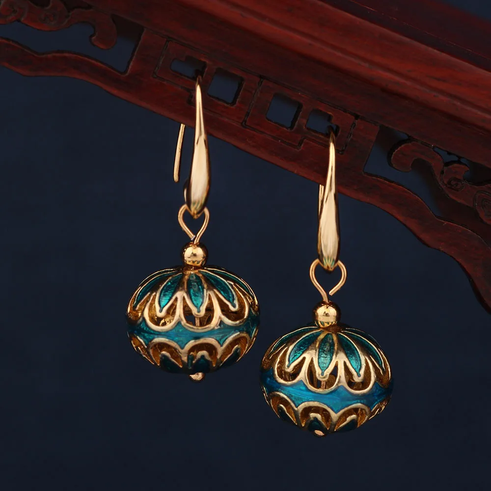 Женские серьги-подвески в этническом стиле | Серьги-подвески