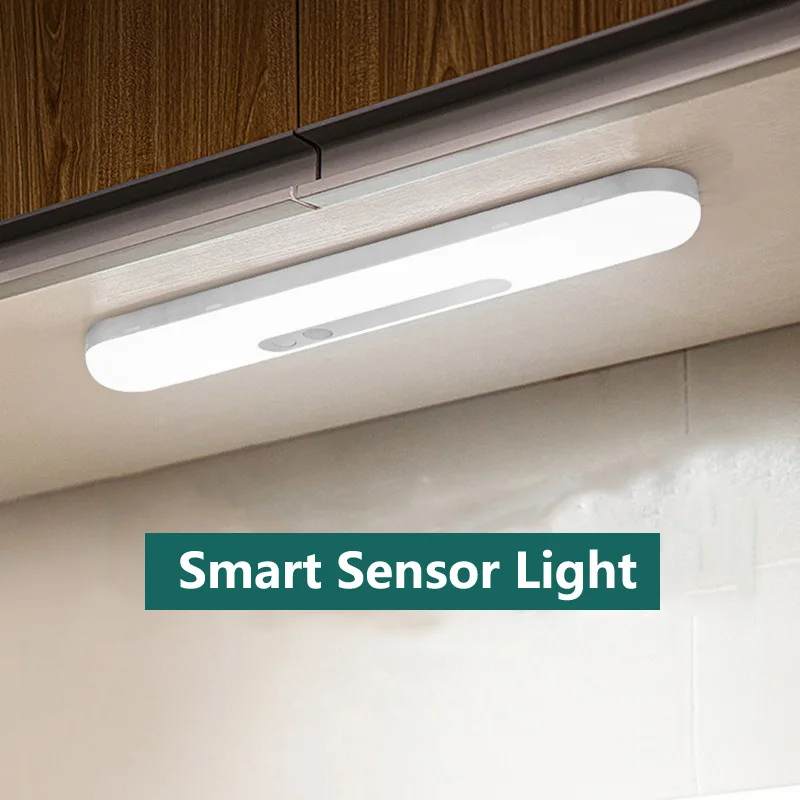 

LED Smart Sensor Light Human Body Induction Lighting Night Light Bedroom Kitchen Wardrobe Shoe Cabinet Decorative Reading Light