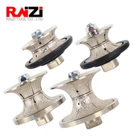 raizi vacuum brazed diamond hand profile wheel full bullnose v 20 50mm profiling router bits granite marble profiler tool