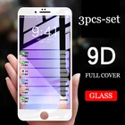 Защитное стекло 9D для Apple IPhone 6 s 6 7 8 Plus, 3 шт.комплект