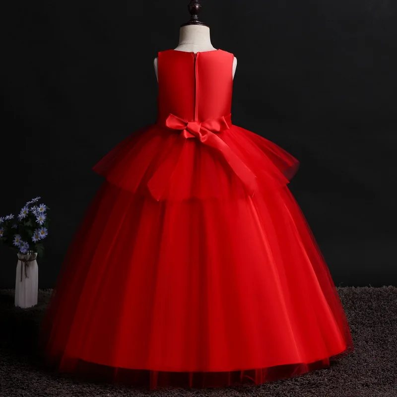 Платье с цветочным узором для девочек длинные платья свадьбы букет невесты