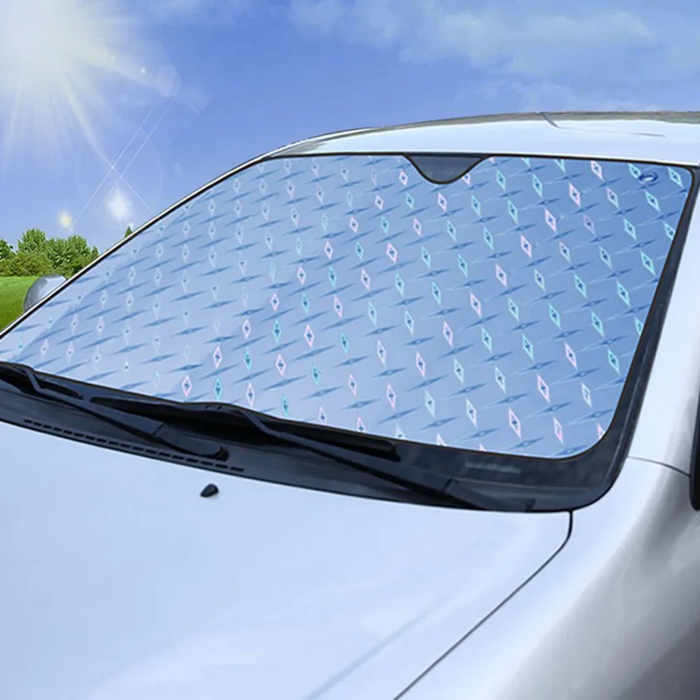 

Shield Sun Shade Silver UV 130*60cm Windshield Auto Car Foldable Folding