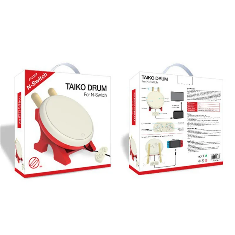 Барабан Тайко совместимый с переключателем taiko no Tatsujin барабан контроллер палочки