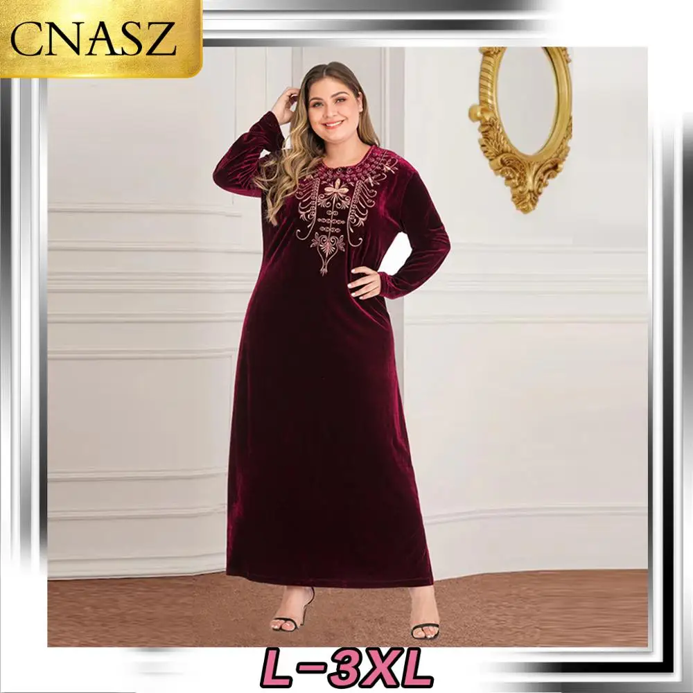 Новое мусульманское платье Дубай Турция большой размер Женская Арабская юбка