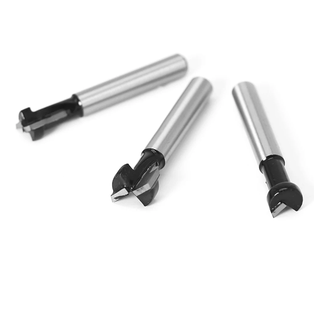 

1/4" Shank 6mm T-Slot Cutter Router Bit Set Hex Bolt Key Hole Bits T Slotting Milling Cutter for Wood Woodworking Machine