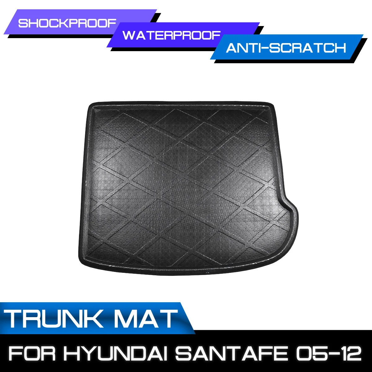 Для Hyundai SantaFe 2005 2006 2007 2008 2012 автомобильный коврик Ковер задний багажник анти