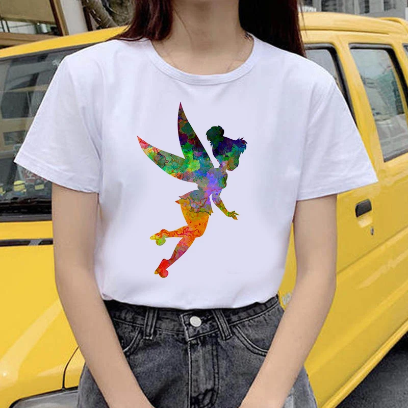 

T Shirt Women Fairy Lolita Printed Summer Aesthetic Tees Casual White Tops Casual Short Sleeve White T Shirt for Girls