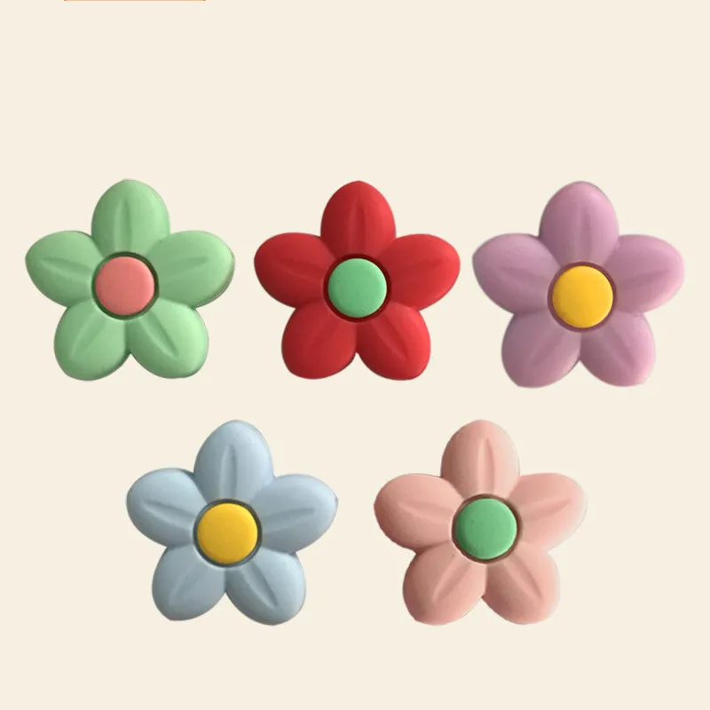 Cuentas de silicona para fabricaci&oacute;n de joyas, cuentas para mordedores de beb&eacute;s, chupete con pinza de soporte, cuentas de dentici&oacute;n de silicona de grado alimenticio, 5 uds.-4
