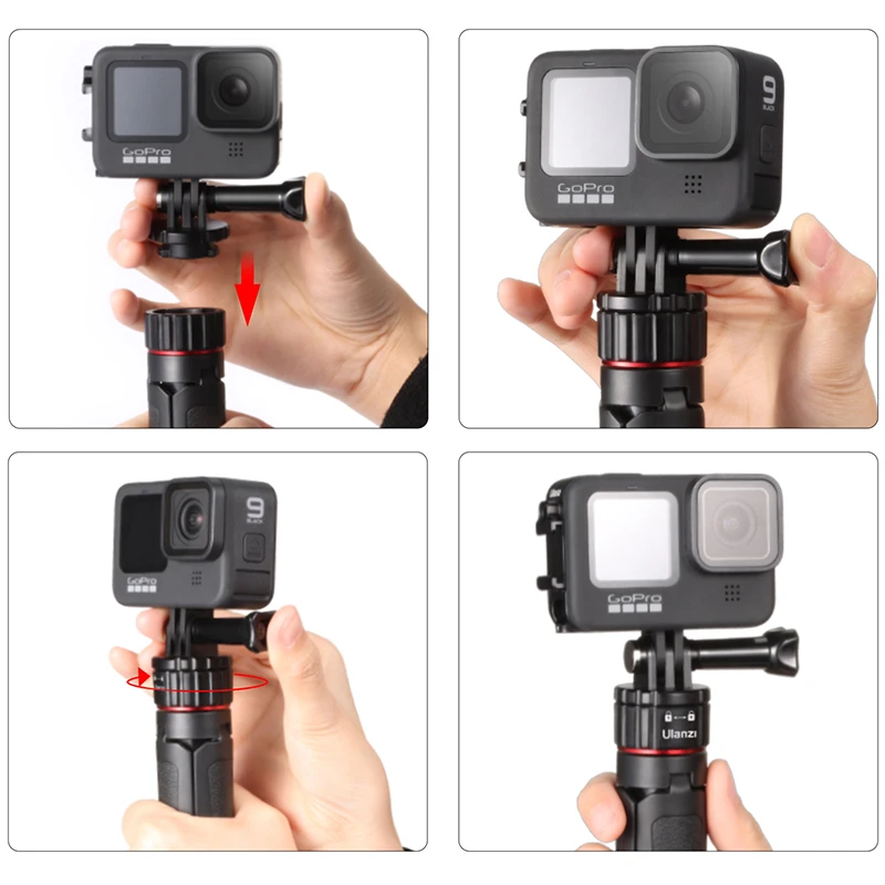 Ulanzi обновленная MT 09 продлить Gopro Vlog штатив Трипод мини Портативный Штатив для Hero 9
