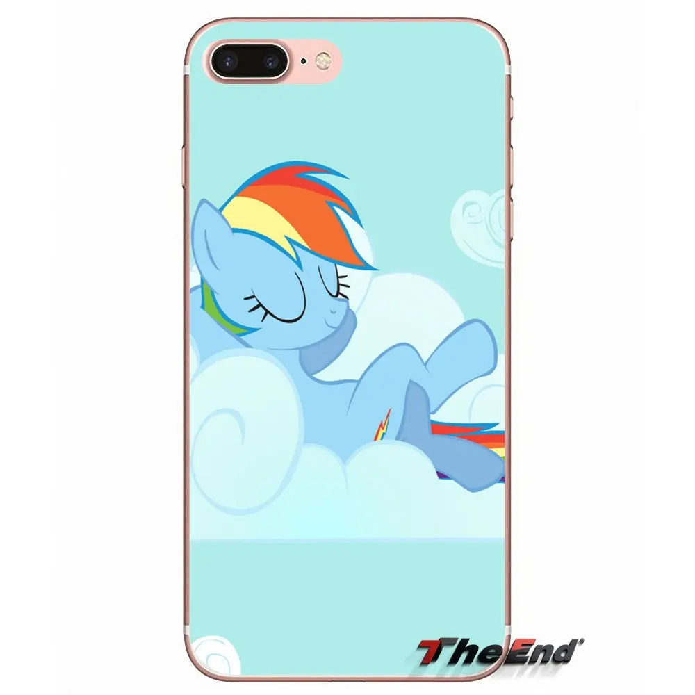 Мягкий чехол My Little Pony Rainbow Dash Clouds для huawei P Smart Y6 Pro P8 P9 P10 Nova P20 Lite Mini 2017 SLA-L02 SLA-L22 2i |