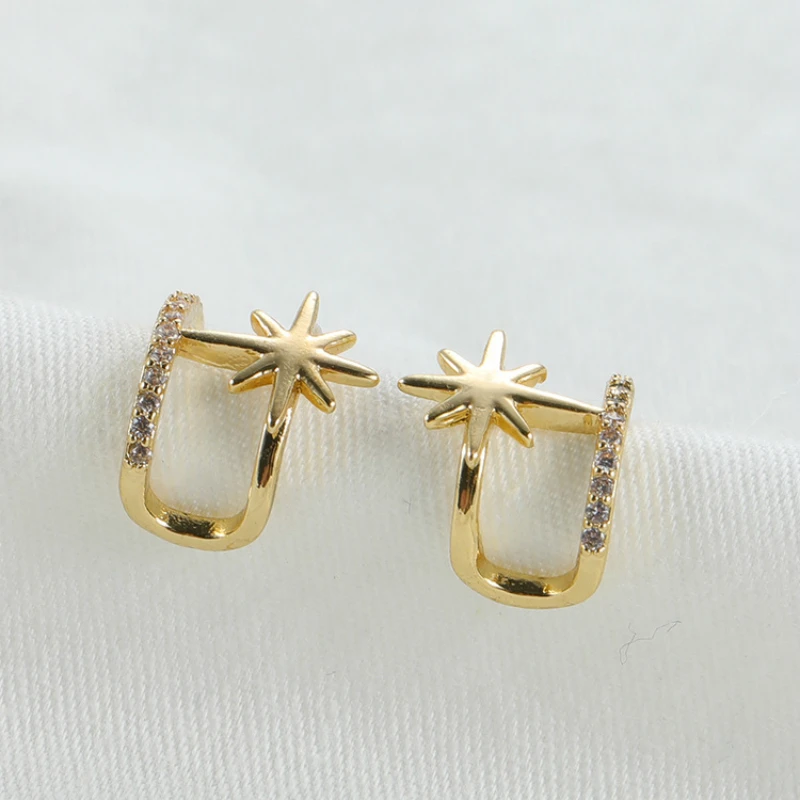 Корейские серьги Модные ювелирные изделия изысканные стразы маленькие серьги оптовая продажа дизайнерские серьги для женщин Роскошные серьги