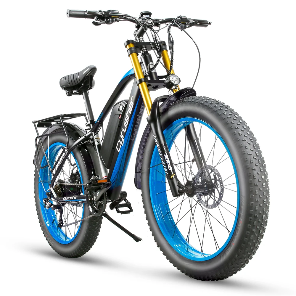 Verkauf Elektrische Fahrrad Für Männer Schnee Mountainbike 48V 17Ah Batterie 26 Zoll 4,0 Fett Reifen E-Bike XF650 Große Front Gabel