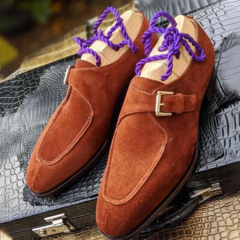 

men's fashion high-end handmade imitation deer velvet PU leather business suits comfortable casual all-match men's shoes HL095