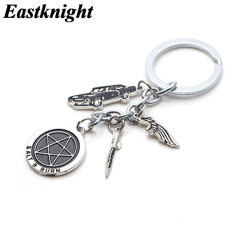 K1279 HOT TV SHOW Supernatural Cartoons Gifts Metal Keychain Pendant Car Keyholder Gift Key Chain For Men Boys | Украшения и