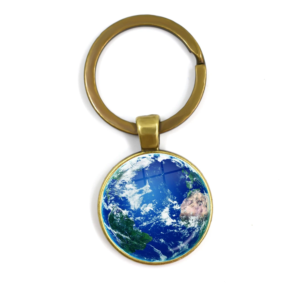 Лидер продаж искусственный глобус брелок для ключей кольцо-держатель ювелирные