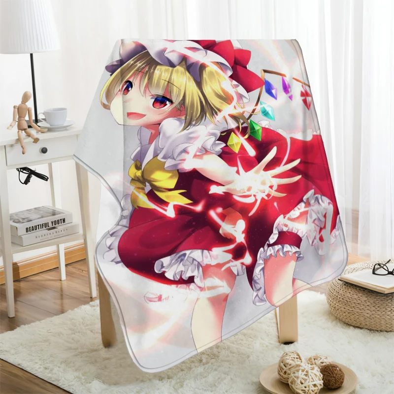 ?? Musifeカスタムフランドール · スカーレットフランネル毛布デザイン独自の毛布フランネル毛布ソファdiyのドロップシッピング