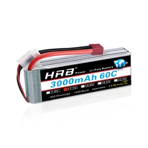 Литий-полимерный аккумулятор HRB 3s, 11,1 В, 3000 мАч, 60C, со стандартным разъемом для грузовика 110, 112, Slash, 4x4, Emaxx, автомобильный вертолет, Дрон