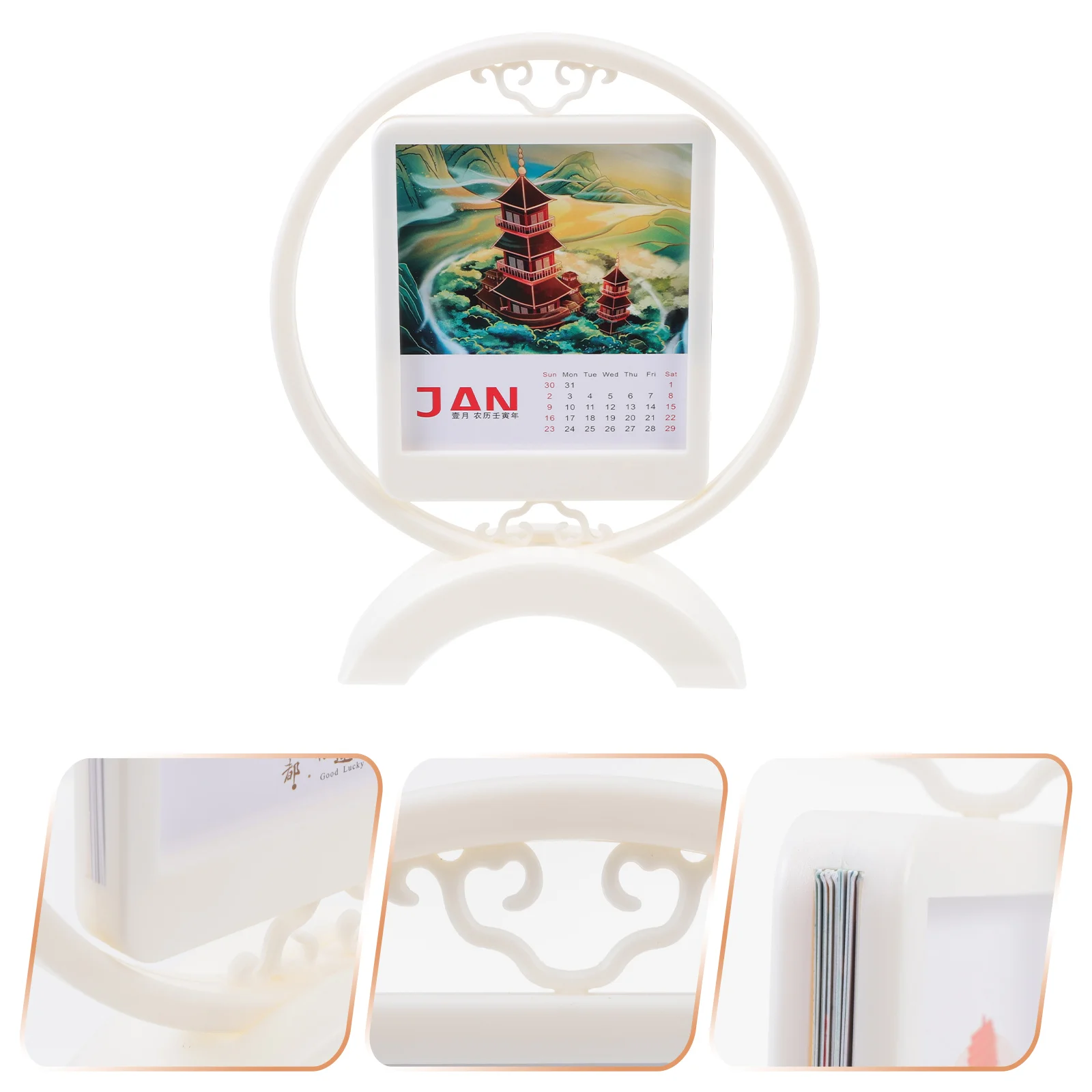 

1 шт. Креативный дизайн календарь на год Тигра декоративное настольное украшение