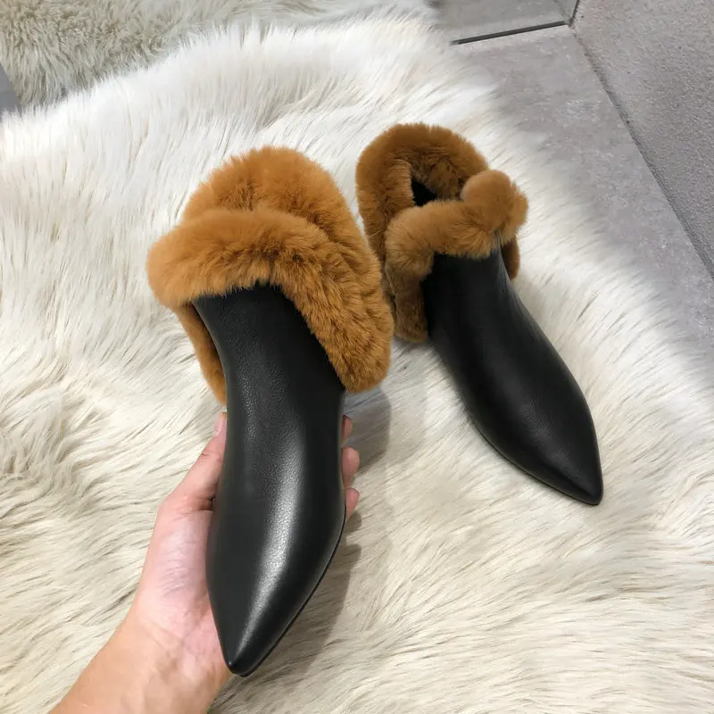 

New Arrival Boots Women Cow Leather Ankle Boots Keep Warm Winter Snow Boots Platforms Casual Shoes Woman