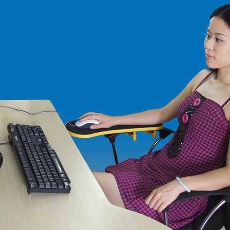 

Computer Mouse Pad can be Rotated 180 Degreearm Backet Computer Desk Hand Support Doard Wrist Guard Mouse PUO88
