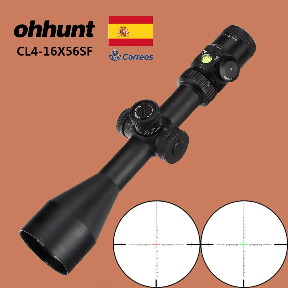 Тактический Оптический прицел ohhunt CL 4-16X56 SF винтовочный с красной и зеленой